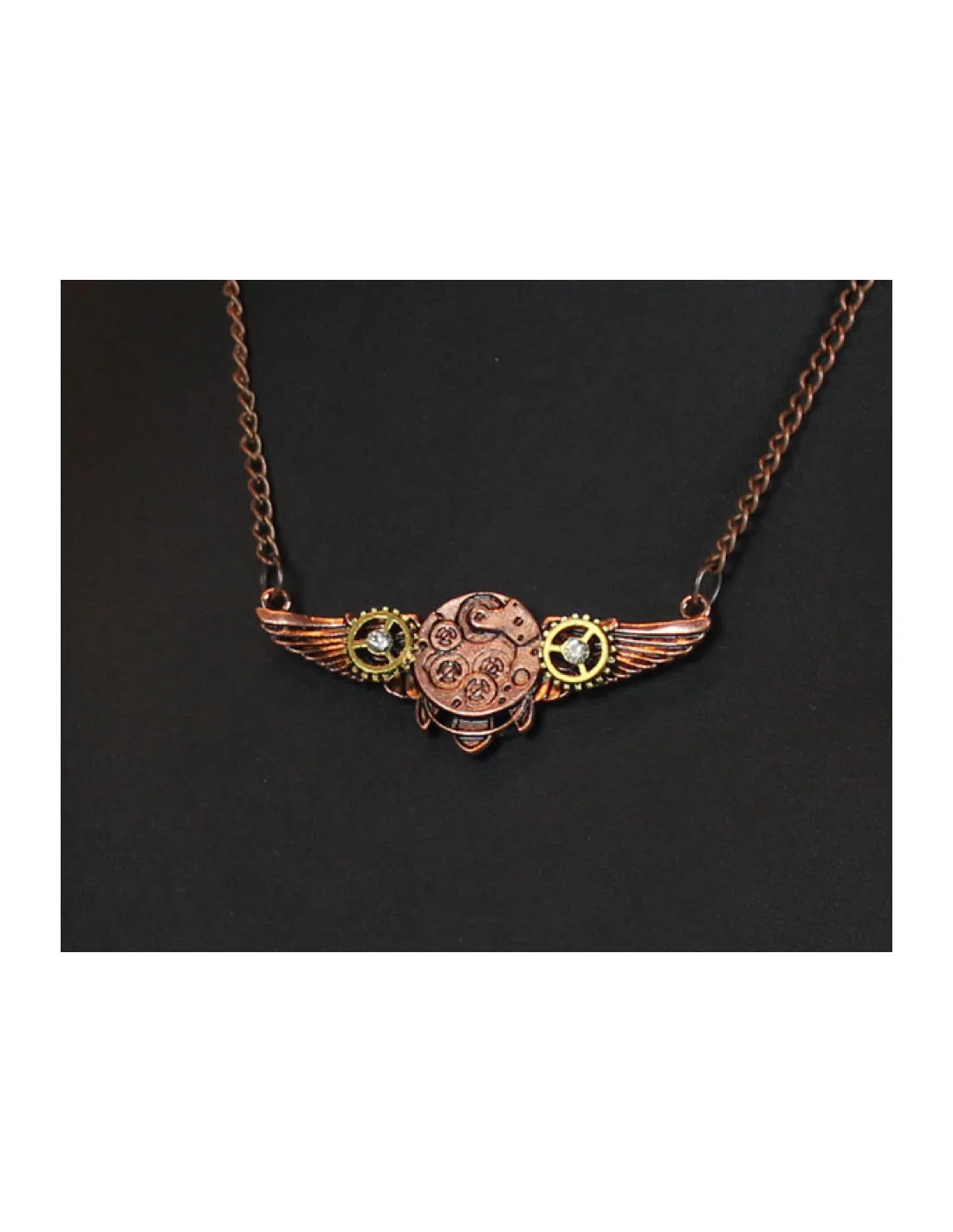 Colgante Steampunk Alas con Ganchos, con cadena