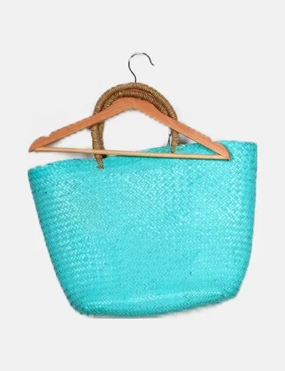 Creeks Bolso capazo mimbre azul
