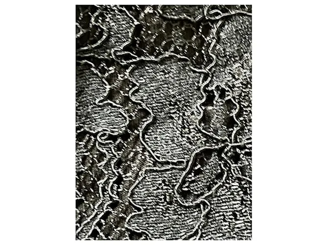 Diane Von Furstenberg Vestido largo de encaje negro Zarita de DvF 