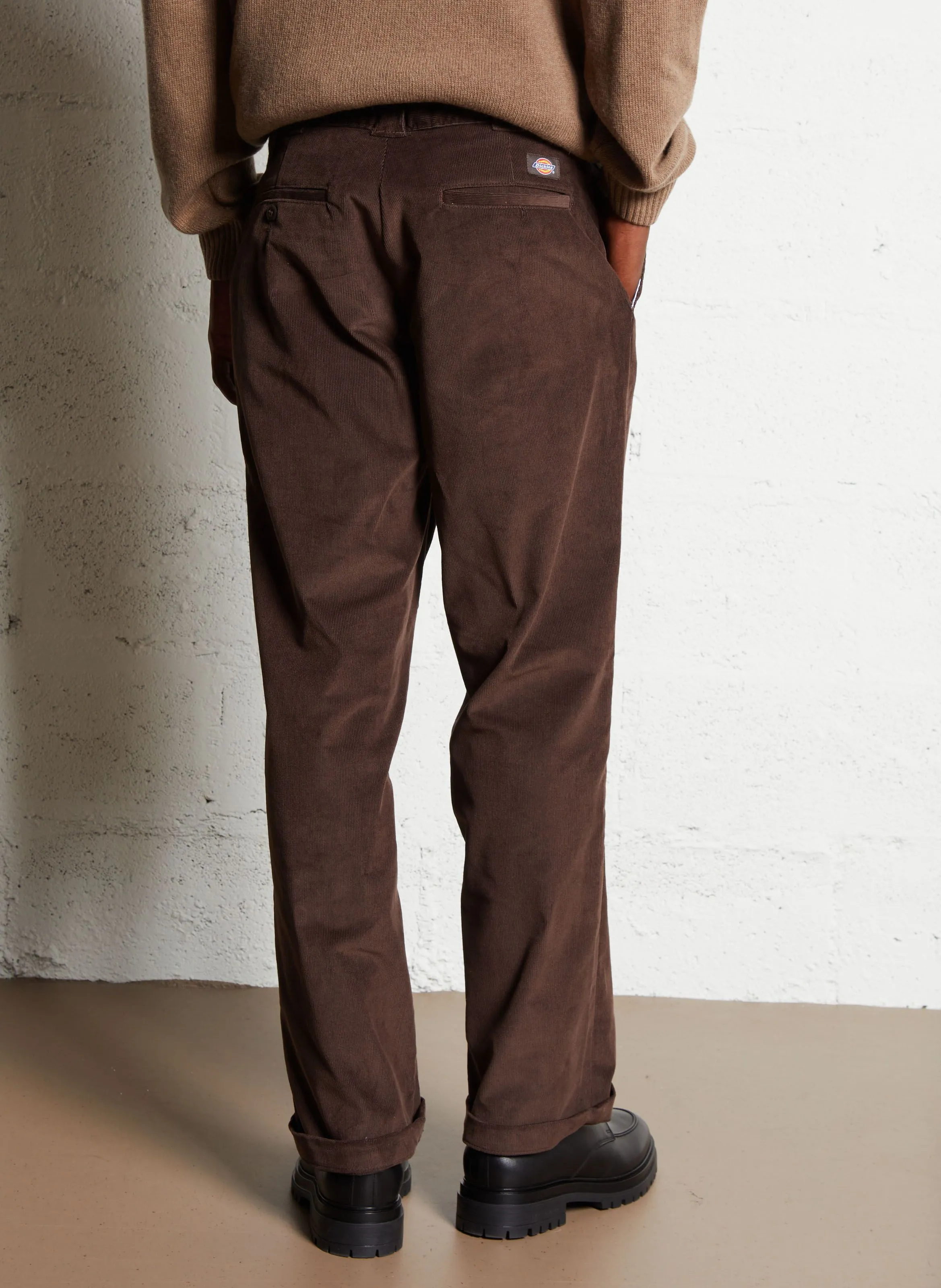 DICKIES CORDUROY  PANTALóN DE ALGODóN MEZCLADO RECTO EN MARRON