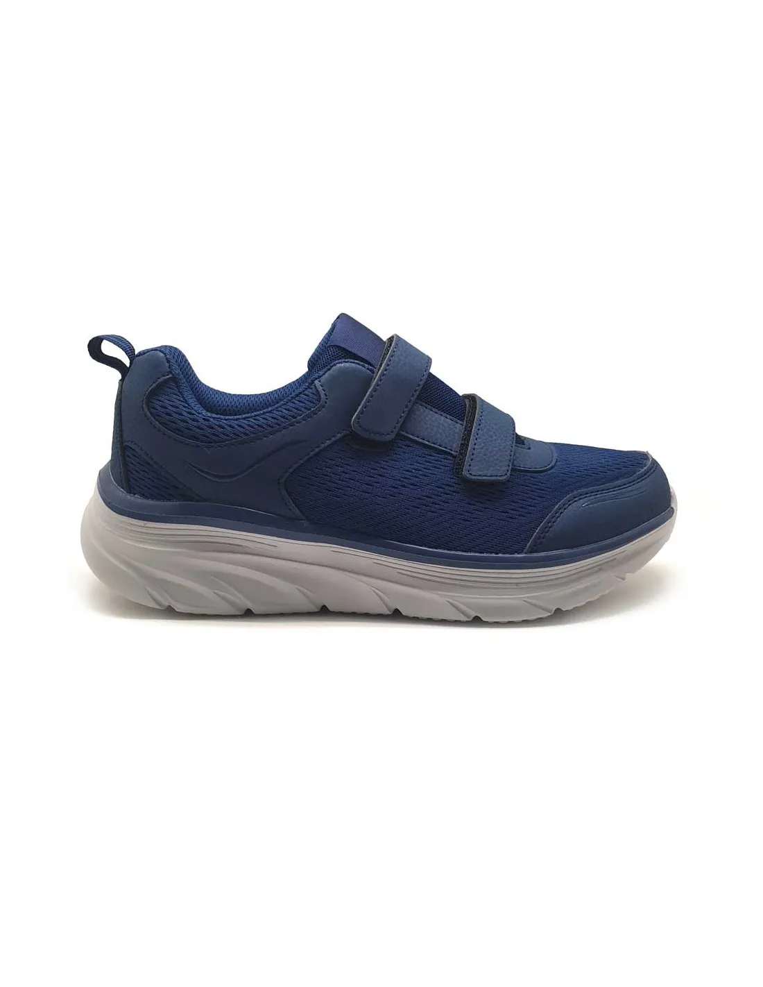 DOUBLE MEMORY DEPORTIVA HOMBRE MARINO CON VELCRO Y PLANTILLA MEMORY FOAM CÓMODA Y VERSATIL V8760MARINO