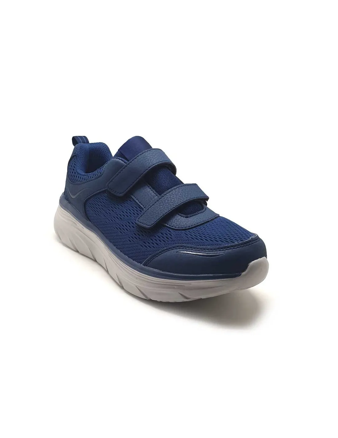 DOUBLE MEMORY DEPORTIVA HOMBRE MARINO CON VELCRO Y PLANTILLA MEMORY FOAM CÓMODA Y VERSATIL V8760MARINO