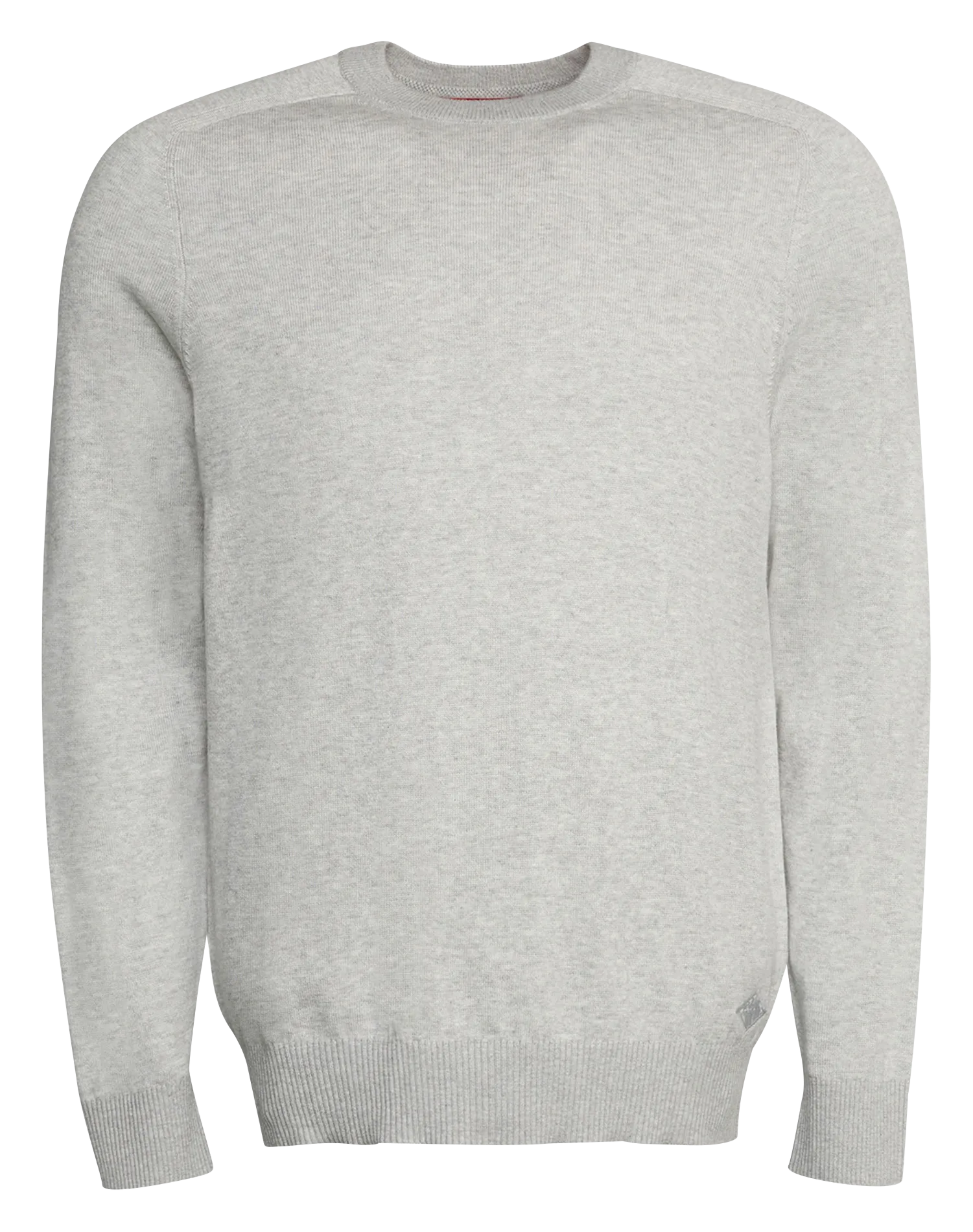 ESPRIT Jersey de mezcla de algodón con cuello redondo en gris