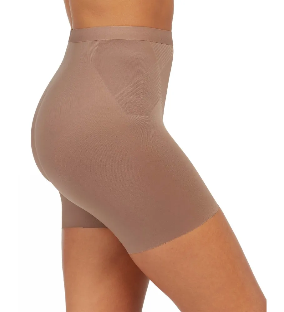 Faja pantalón moldeadora a la cintura pierna corta marrón