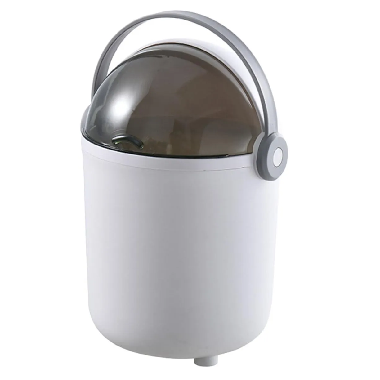 FONDOTIN Cubo De Basura De Cocina Con Tapa Abatible Cubo De Basura De Plástico Con Asa Para Baño Y Cocina