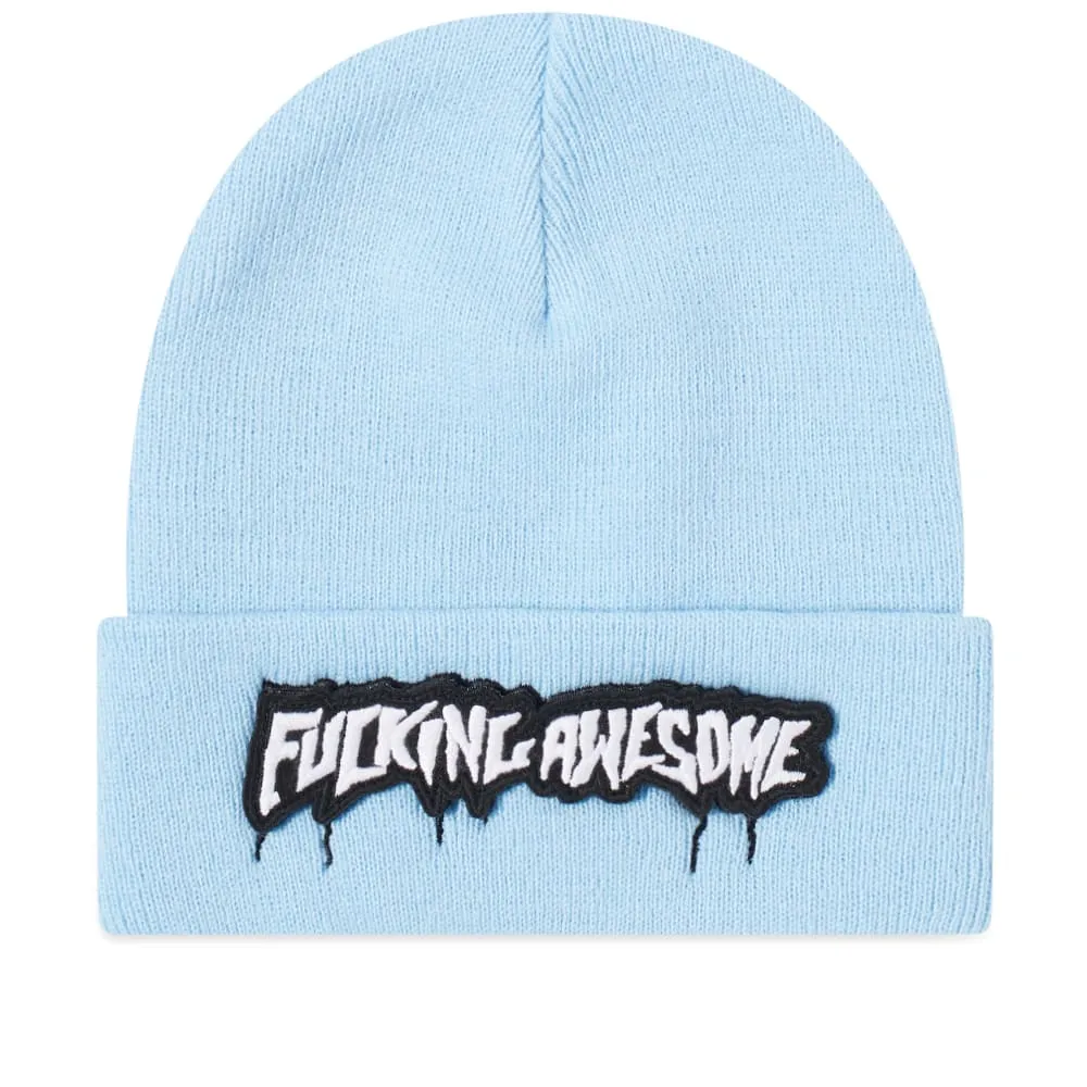 Fucking Awesome Velcro Stamp Cuff Beanie