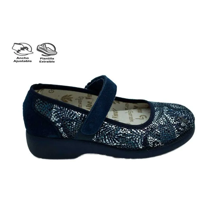 GARZÓN ANATÓMICA 3075.188 PLAYERA VELCRO ALOE VERA FANTASÍA HOJAS MARINO 25380
