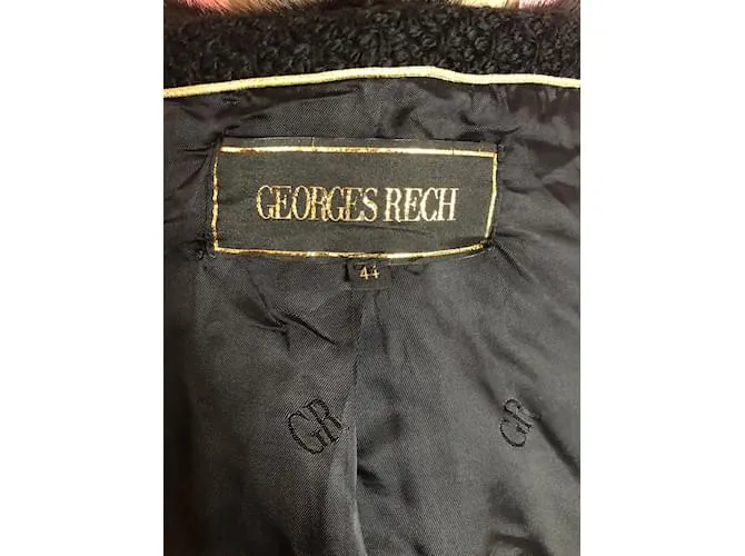 GEORGES RECH Abrigos T.fr 38 Lana Negro 
