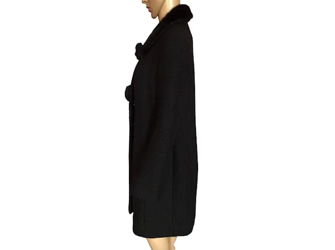 GEORGES RECH Abrigos T.fr 38 Lana Negro 