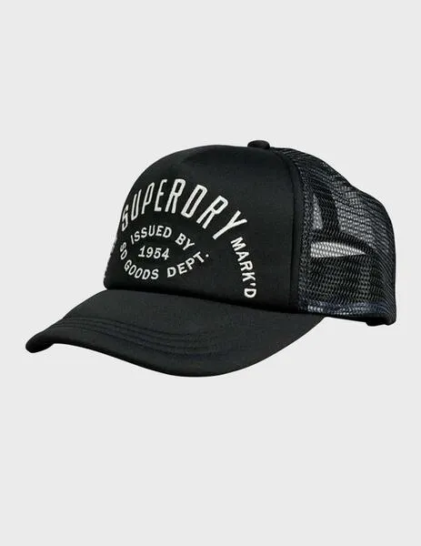 Gorra Superdry Vintage Trucker negra unisex