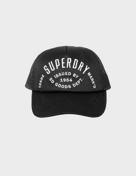 Gorra Superdry Vintage Trucker negra unisex