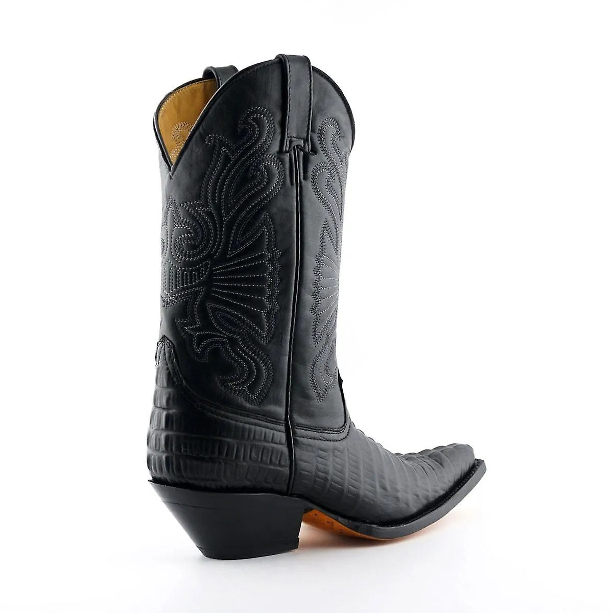 GRINDERS BOTAS COWBOY DE CUERO NEGRO  CAROLINA