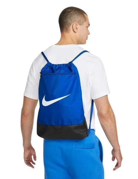Gymsack nike brasilia 9.5 azul unisex.