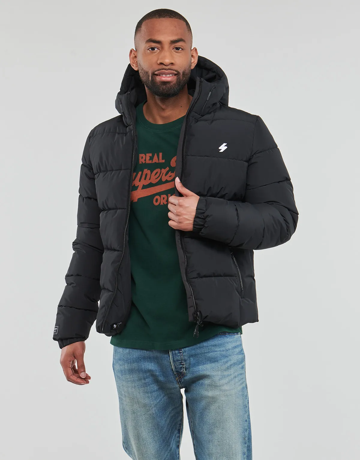 HOODED SPORTS PUFFR JACKET