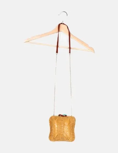Hoss Intropia Bolso rafia beige