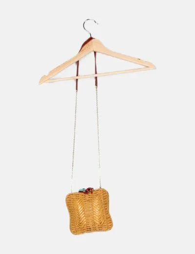 Hoss Intropia Bolso rafia beige