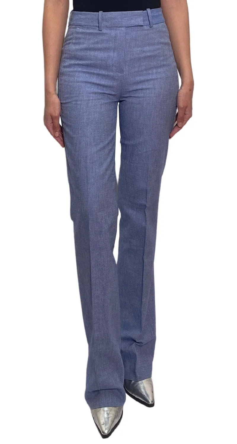 JCREW Pantalón Tela Celeste