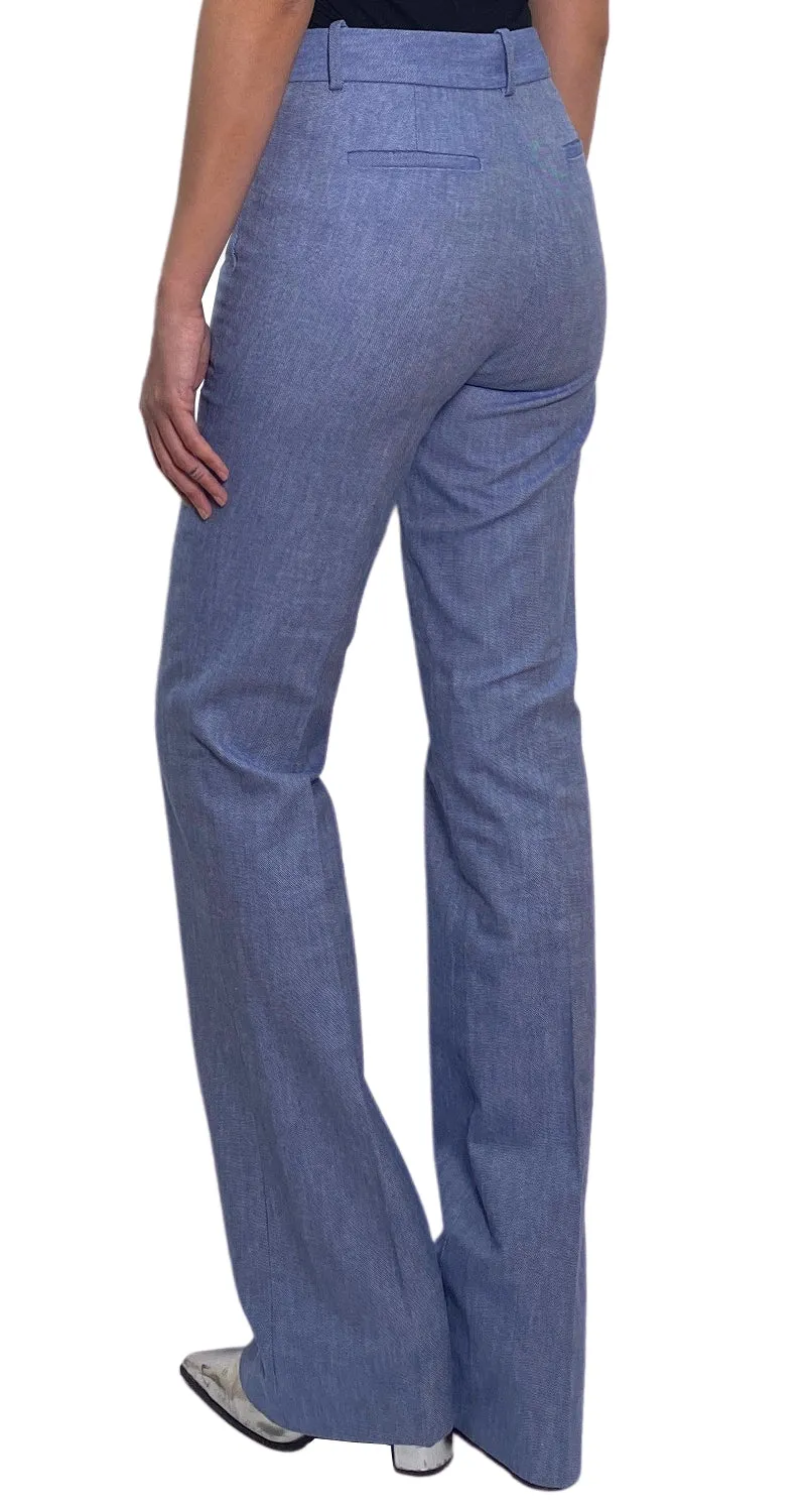 JCREW Pantalón Tela Celeste