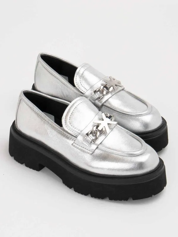 JOHN RICHMOND MOCASINES  PLATA