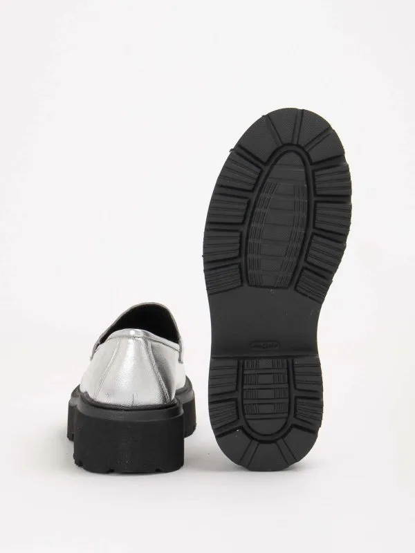 JOHN RICHMOND MOCASINES  PLATA