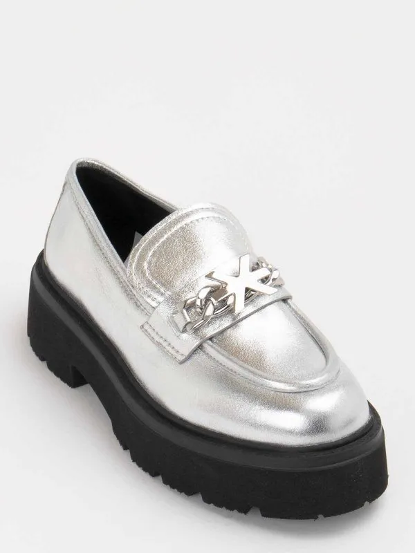 JOHN RICHMOND MOCASINES  PLATA