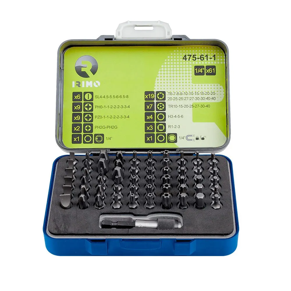 JUEGO DE PUNTAS 61 PIEZAS IRIMO 475611
