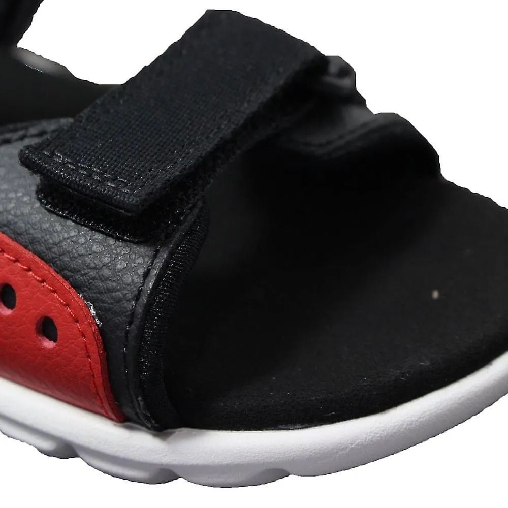 Kids Clarks Rocco Tide Kids | Red Combi | Boys Rip Tape Sandals