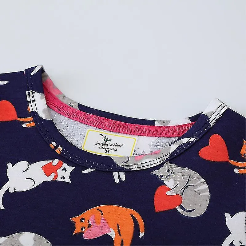 Kids Crew Neck Dresses Ruched Holiday Party Dress Animal Printed