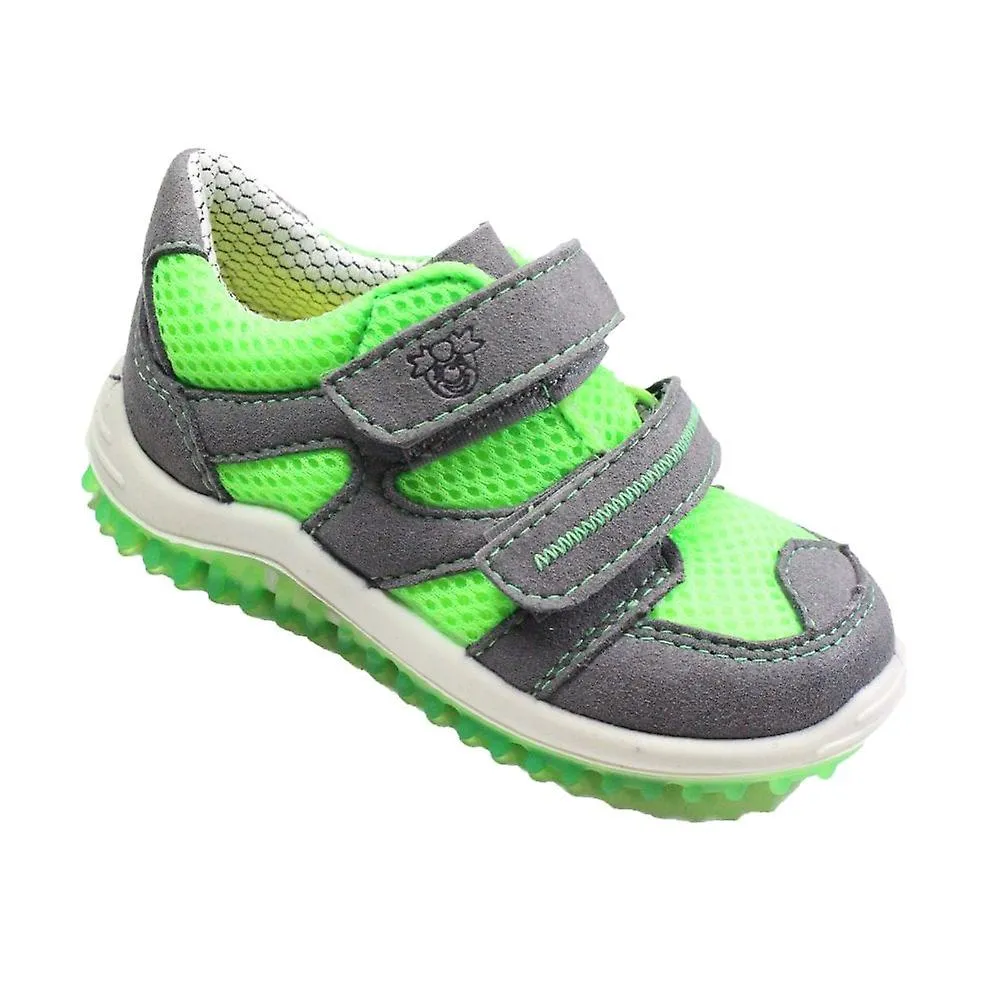 Kids Ricosta Pepe | Grey | Boys Rip Tape Shoes