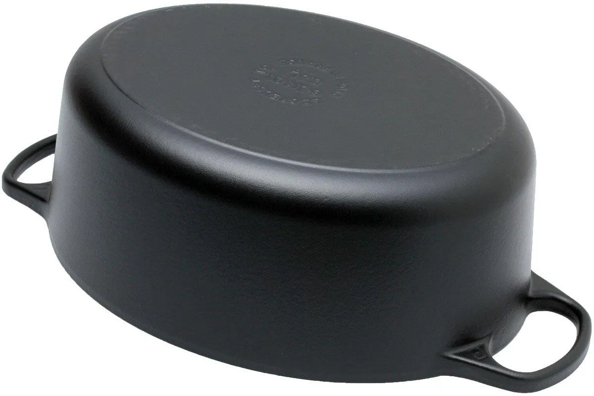 LE CREUSET COCOTTE  CAZUELA OVALADA 31CM, 6,3L NEGRO