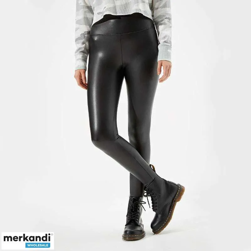 Leggings de cuero: pantalones de piel sintética, leggings de cuero vegano, pantalones de cuero PU