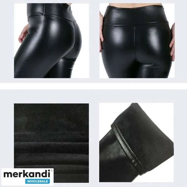 Leggings de cuero: pantalones de piel sintética, leggings de cuero vegano, pantalones de cuero PU