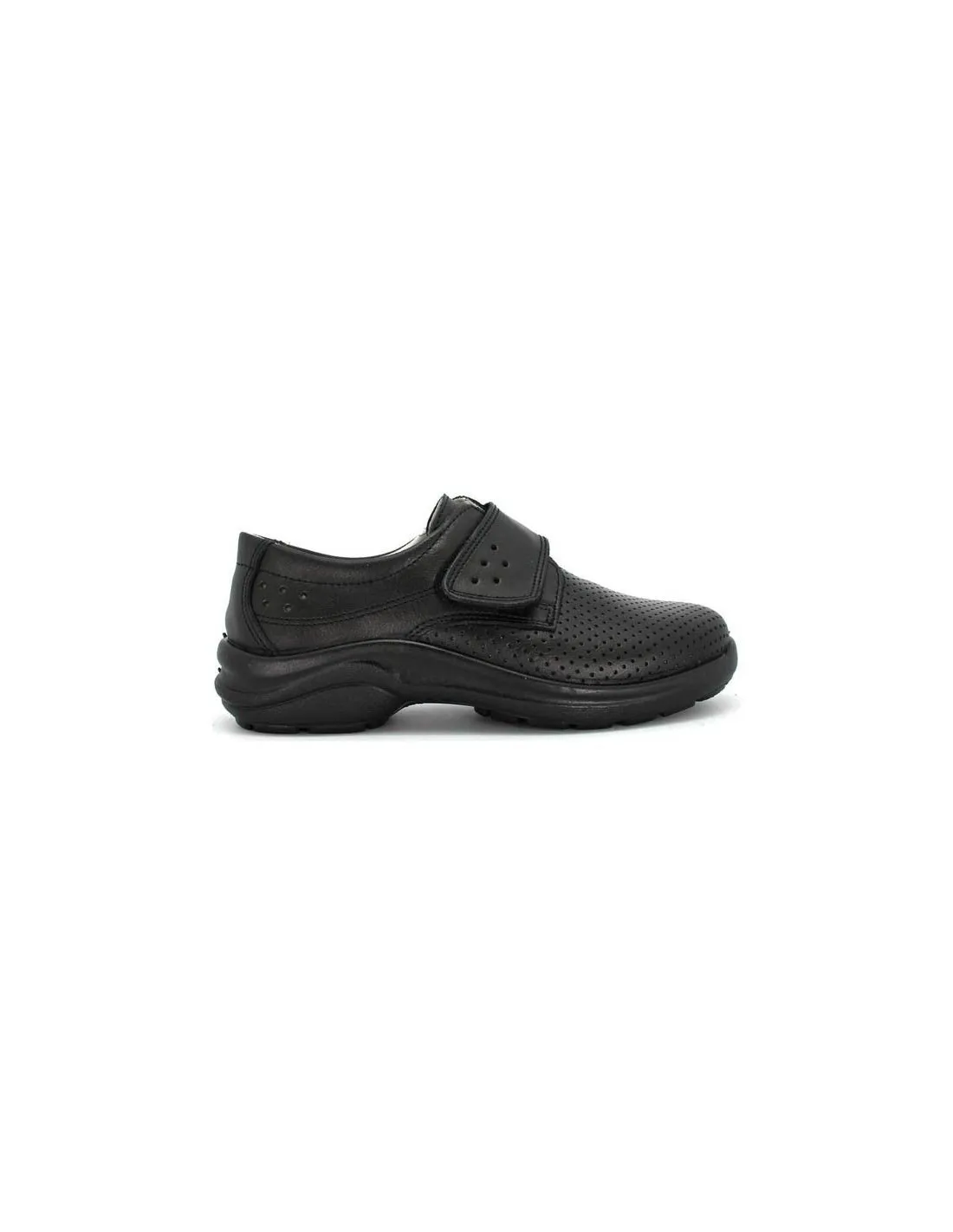 LUISETTI ZAPATO PIEL VELCRO BERLÍN NEGRO