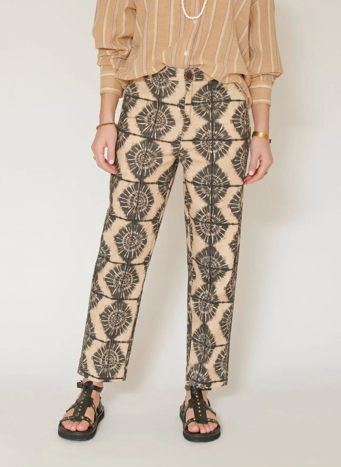 MKT PADERNO  PANTALóN CHINO DE MEZCLA DE ALGODóN ESTAMPADO EN BEIGE