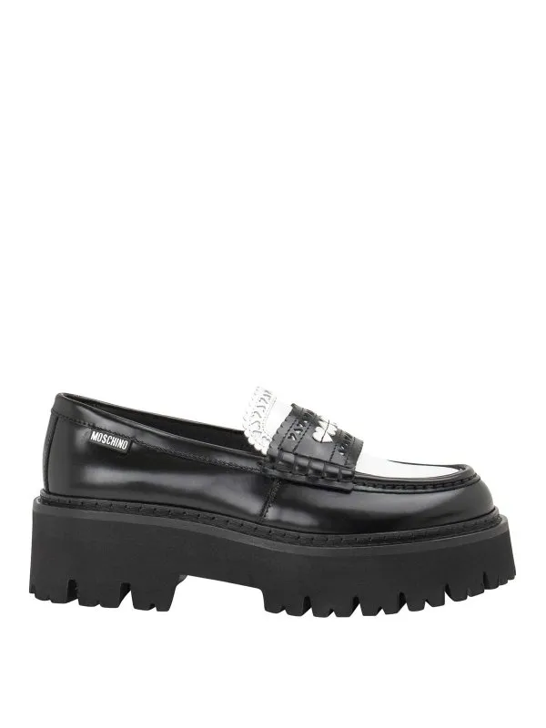 MOSCHINO MOCASINES  NEGRO