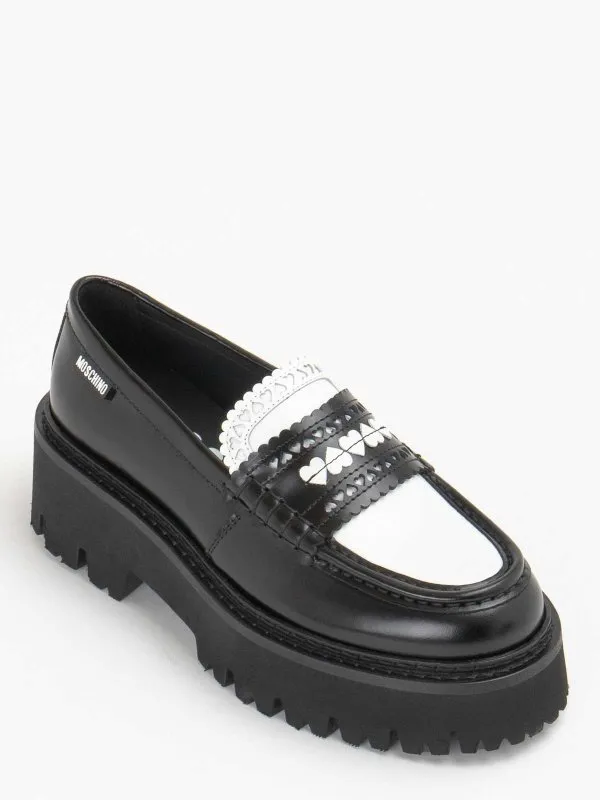 MOSCHINO MOCASINES  NEGRO