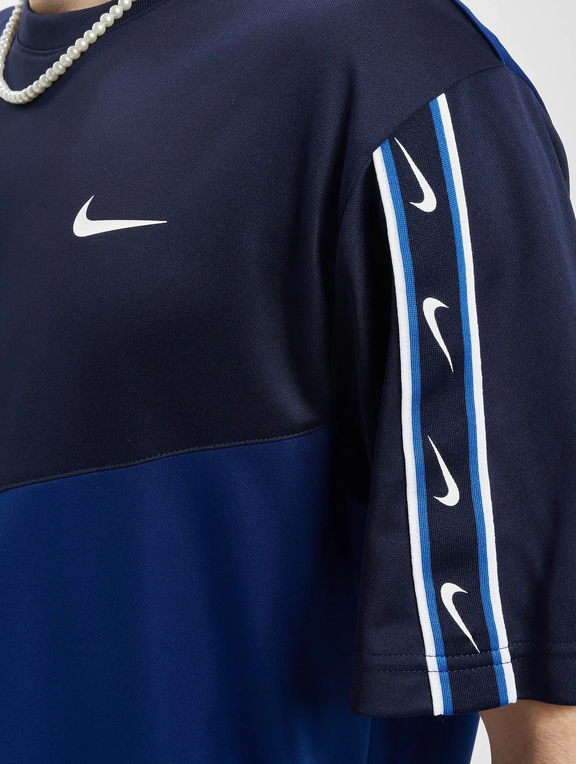 NIKE NIKE NSW REPEAT TSHIRT BLUE/BLACKENED