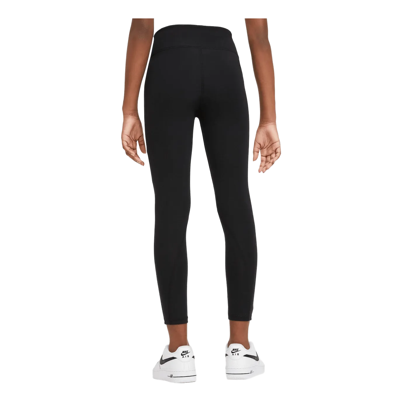 NIKE SPORTSWEAR FAVORITES BIG KIDS' (GIRLS') HIGHWAISTED LEGGINGS BLACK/WHITE