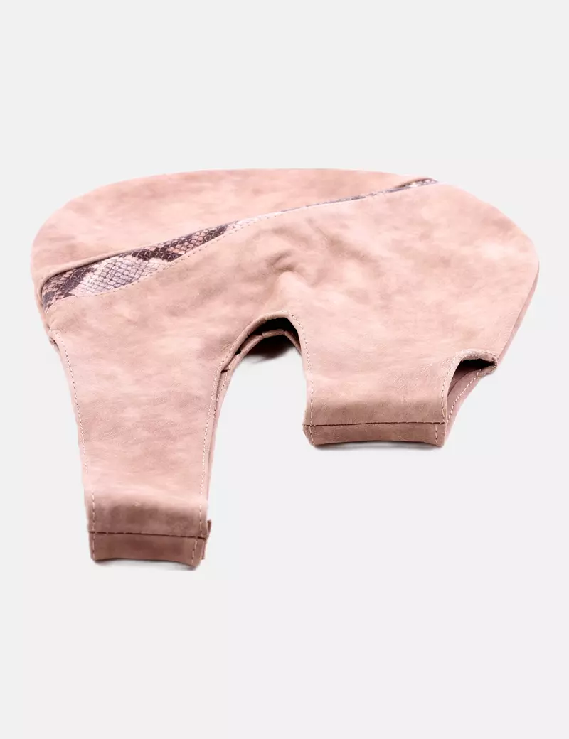 NoName Bolso beige animal prin