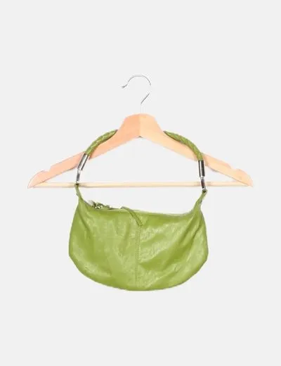 NoName Bolso verde detalle trenzado