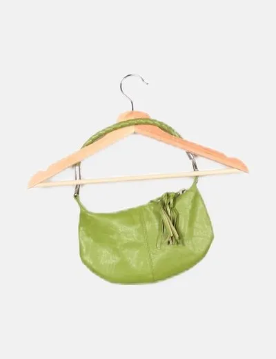 NoName Bolso verde detalle trenzado