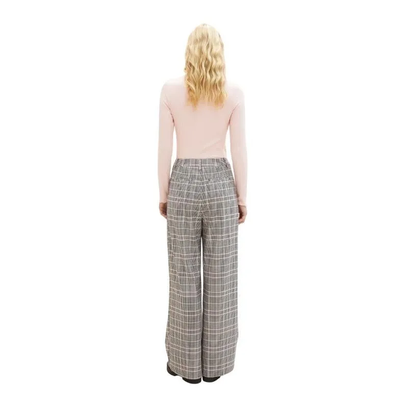  Pantalones largos Tom tailor Check Wide Leg Pant