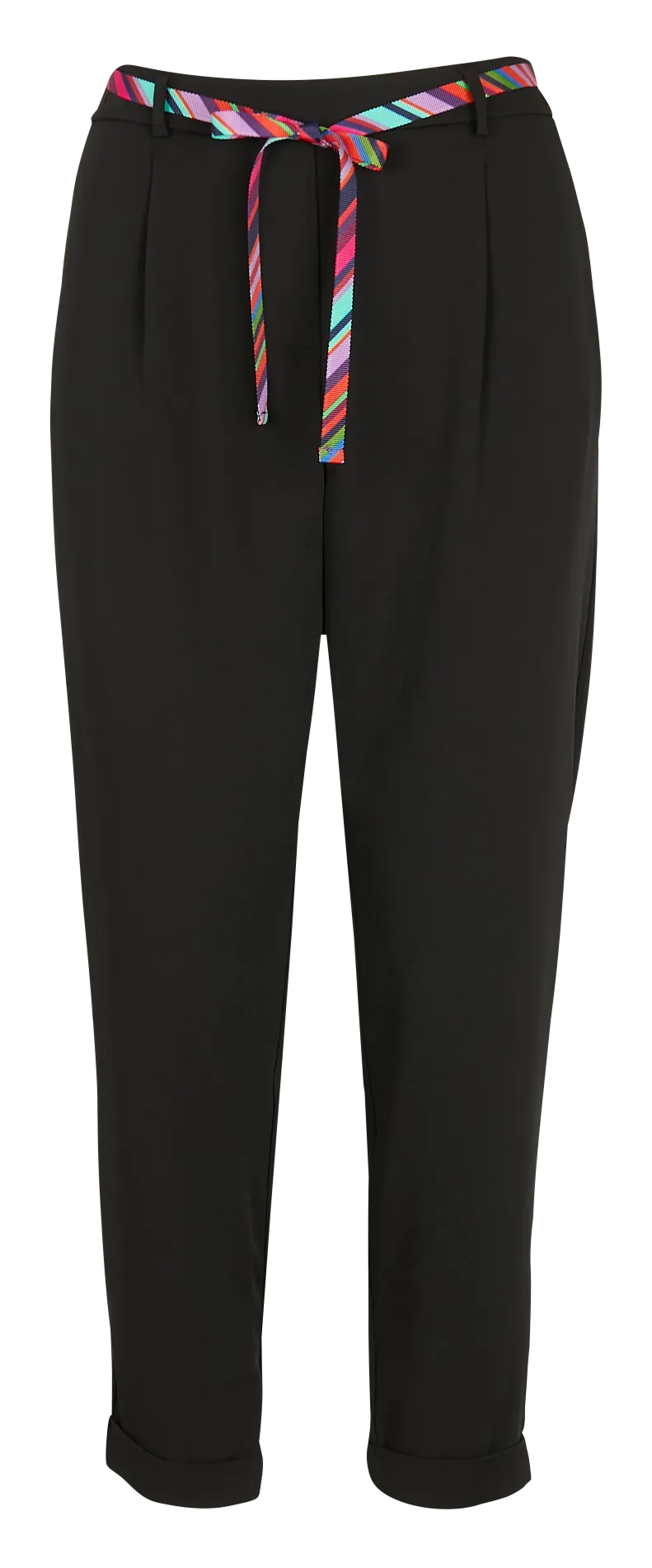 Pantalón chino recto en negro