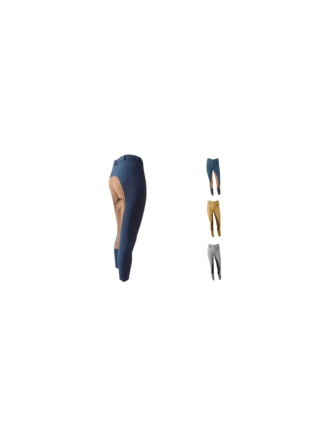 Pantalón Microfibra para Hombre con Culera de Cuero