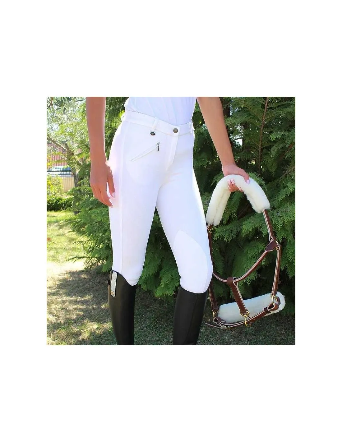 Pantalón MJM básico de algodón para mujer
