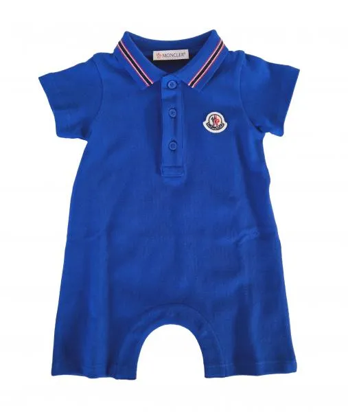 Pelele de verano Moncler en algodón 8L000058496F azul