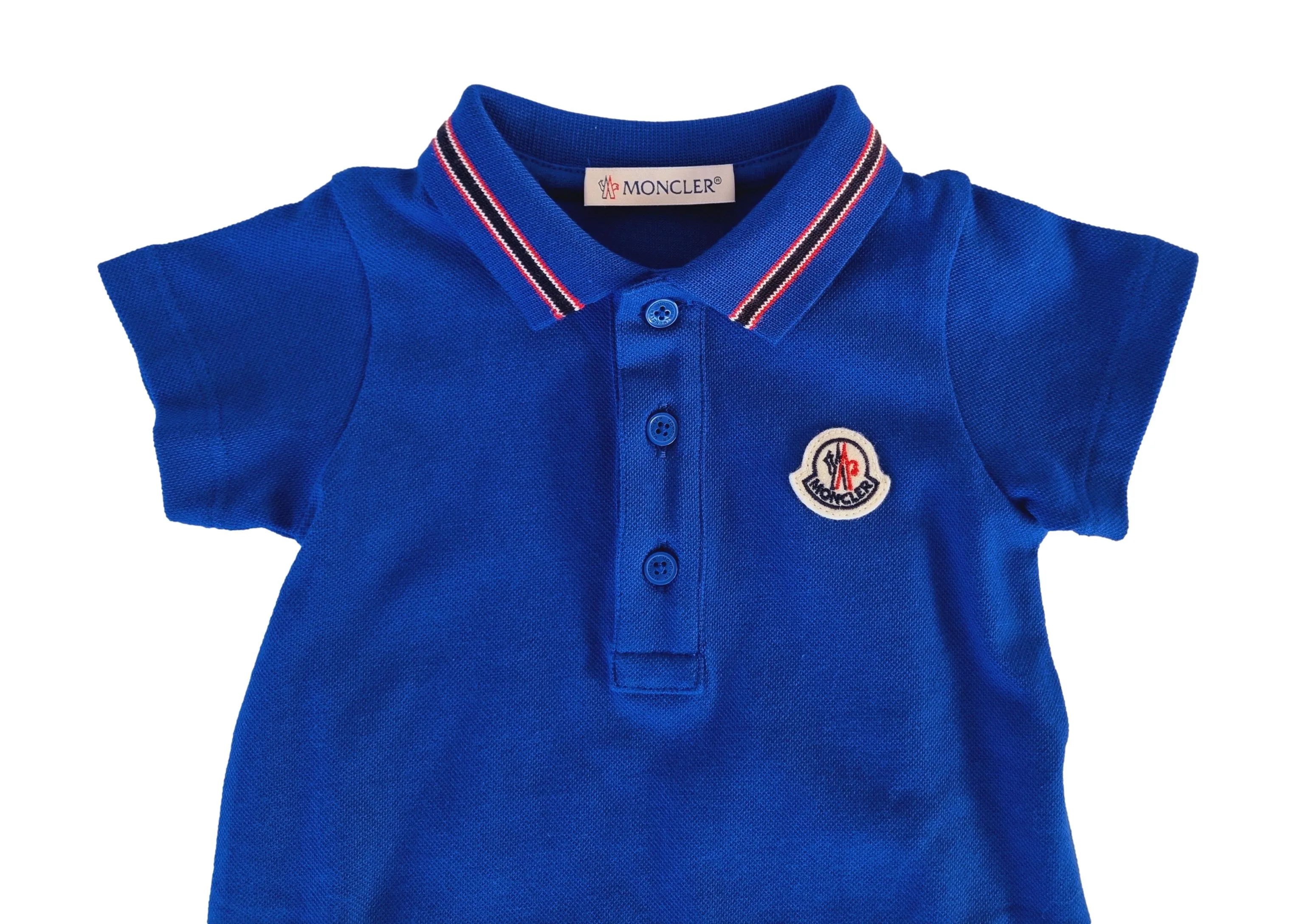 Pelele de verano Moncler en algodón 8L000058496F azul