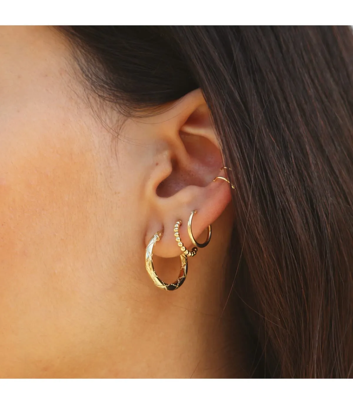 Pendientes Aros Bolitas Oro Amarillo 18K