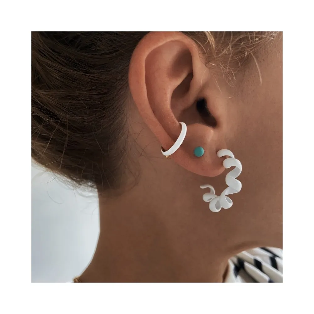 Pendientes Aros Puglia Blanco Oro (PAR)