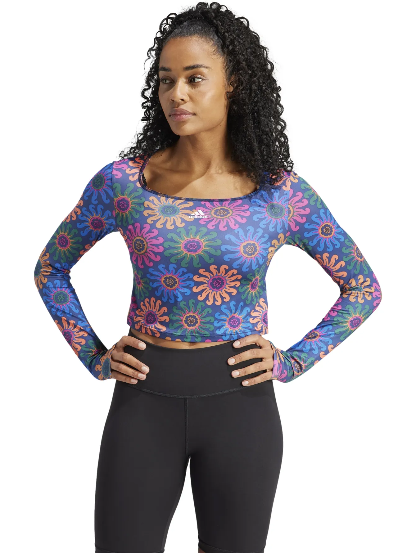 Playera Adidas Farm Crop Para Mujer